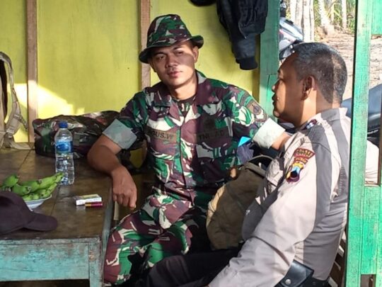 Ternyata Satgas TMMD ini Teman Lama dengan Polisi