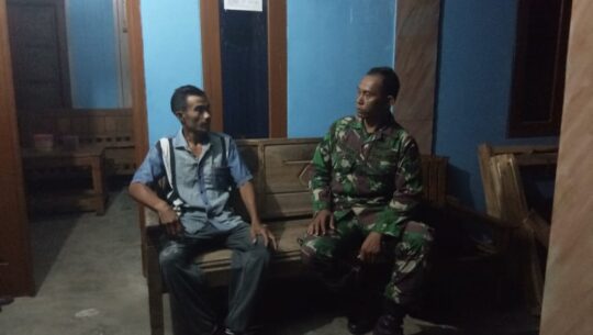 Satgas TMMD Anjangsana Ke Rumah Warga, Bukti Kedekatan TNI bersama Warga.