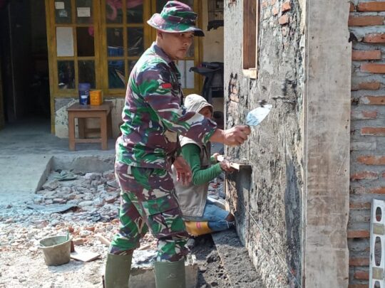 Dikebut Pelaksanaan Rehab RTLH TMMD 106 Kodim Cilacap