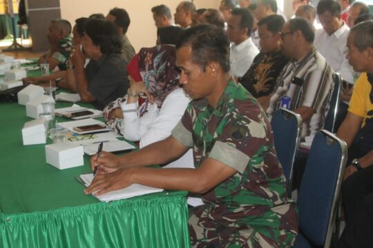 Kasdim Laporkan Hasil Kegiatan TMMD, Dalam Forum Rapat Penutupan TMMD