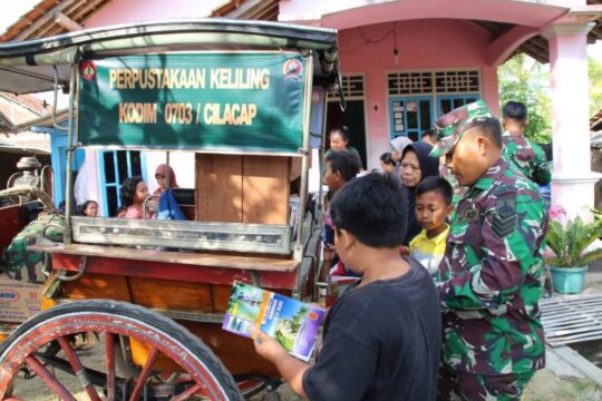 Satgas TMMD 106 Kodim Cilacap, Gencar Gelorakan Gemar Membaca