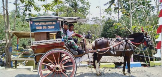 Perpustakaan Keliling Kodim 0703 Cilacap, Siap Layani Pembaca Di Lokasi Obwis Krama Cenil