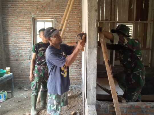 Kegiatan RTLH Pada Rumah Sanarja Kini Tahap Pemasangan Kalsibot