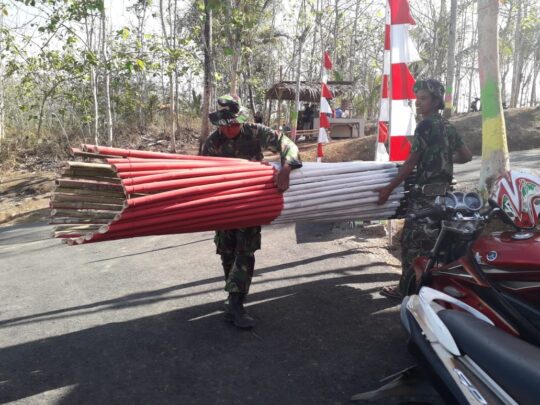 Usai Dirakit, Gapura Titik Nol, Segera Dipasang