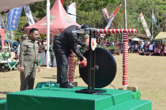 Gong Dipukul TMMD 106 Resmi Berkerja Demi Rakyat