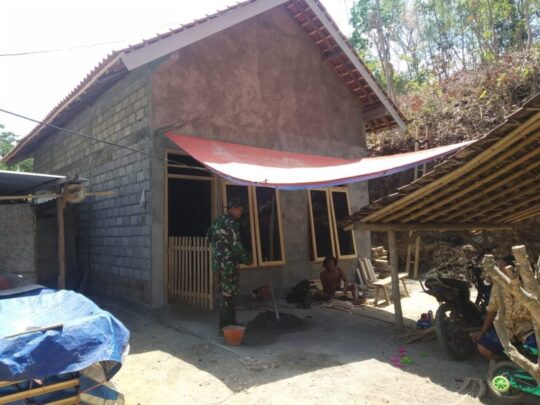 Setyo Ungkapkan Rasa Atas Pembangunan RTLH di Rumahnya