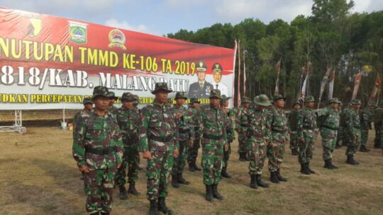 Gladi Kotor Upacara Penutupan TMMD Donomulyo