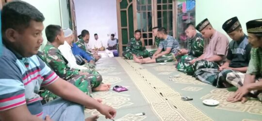 Jamaah Membaca Surat Yasin, Sarana Komunikasi Sosial Satgas TMMD ke 106