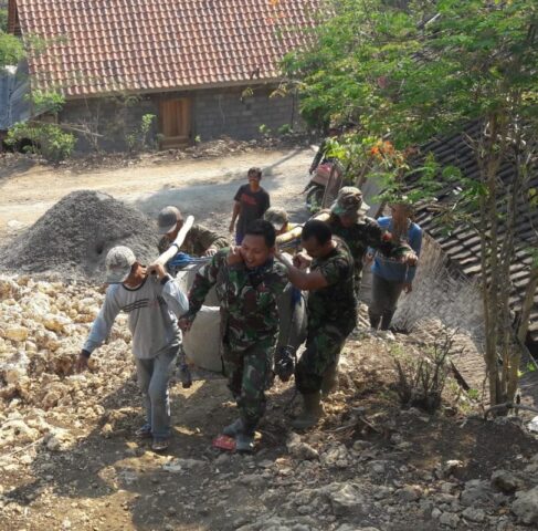 SEMANGAT GOTONG ROYONG, TMMD REG KE 106 KODIM 0818 MALANG-BATU