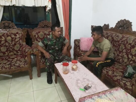 Kapten Inf Agus Wantoro Tinjau Posko Satgas TMMD