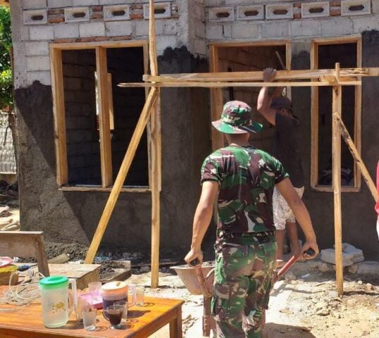 Seceret Kopi Hitam Sebagai Teman Bekerja Satgas TMMD Kodim 0818