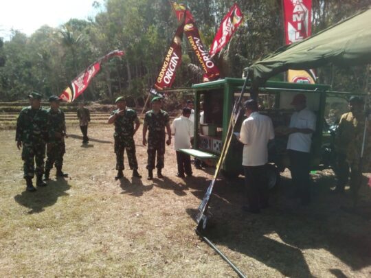 Ini Dia yang Ingin di Berikan Danramil Bantur Jelang Upacara Pembukaan TMMD