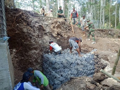 Penyiapan Bagasting Pada Pengecoran Tiang Tandon Air