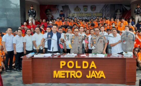 Operasi Sikat Jaya, Polda Metro Amankan 3.314 Preman, 547 Diantaranya Ditahan