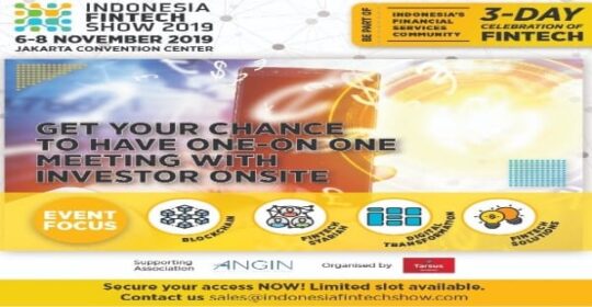 Indonesia Fintech Show Siap Digelar mulai 6 – 8 November