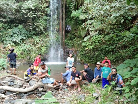 Kades Sindang Agung Garap Air Terjun Giri Tirta Jadi Destinasi Wisata