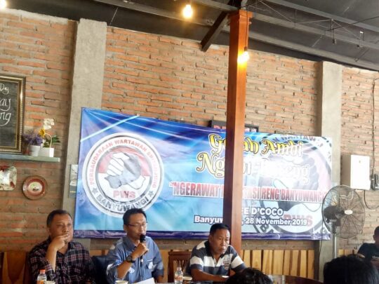 Persaudaraan Wartawan Sritanjung Gelar Diskusi ‘Ngerawat Investasi Ring Banyuwangi’