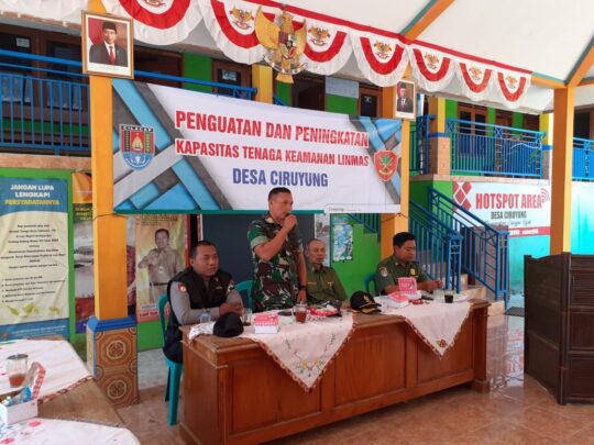 Hadiri Peningkatan Kapasitas Linmas, Ini Yang Disampaikan Babinsa