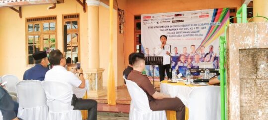 Hadiri HUT IWO Ke-7, Kadis Kominfo Ajak Jurnalis Bangun Lampura