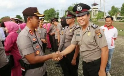78 Personil Polres Lampura Naik Pangkat, Ini Pesan Kapolres