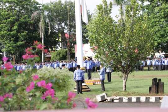 Laksanakan Apel Bulanan, Ini Pesan Sekda Lampura