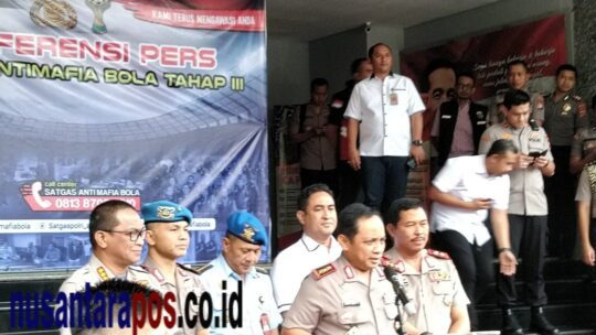Wakapolri Paparkan Tugas Pokok Satgas Anti Mafia Bola Tahap III