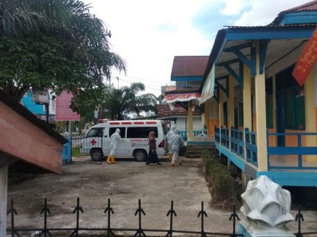 Pasien Positif Covid19 Tanjabbar di Rawat di Eks Puskesmas Kualatungkal II