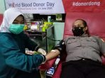 Peduli Pandemi, Perwira Serdik Sespimmen Suryo Hutomo Lakukan Donor Darah