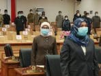 Wakil Bupati Kabupaten Tanjung Jabung Barat Hadiri Rapat Penyampaian Nota Pengantar LKPJ Bupati Tahun 2020 Paripurna Pertama DPRD