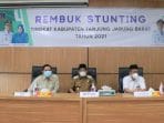 Bupati Tanjung Jabung Barat Hadiri Acara Rembuk Stunting Tahun 2021 di Aula Kantor Bapedda
