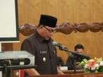 Wakil Bupati Tanjab Barat Hairan SH menghadiri Rapat Paripurna Pertama DPRD Tanjab barat