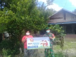 Babinsa Koramil 1013-02/Montallat Sosialisasi Protokol Kesehatan