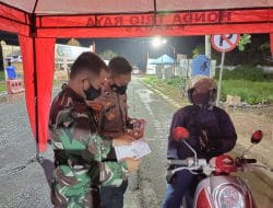 Koramil 1011-01/Lupak Monitoring Satgas Desa yang Tangguh