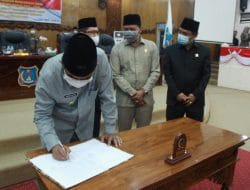 Bupati Teken Nota Kesepakatan Rancangan Awal RPJMD bersama DPRD