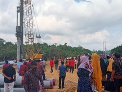 Bupati Pelalawan Hadiri Peletakan Tiang Pancang Pertama Pembangunan Jembatan Tambak-Sotol