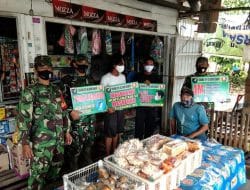 PPKM Berlaku, Anggota Babinsa Susuri Pasar