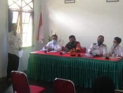Danramil 01/Kapuas Kuala Mengikuti Rapat Koordinasi Serta Sosialisasi dan Pelaksanaan PPKM