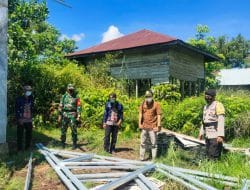 Anggota Koramil 1011-04/Selat Monitoring dan Evaluasi (Monev) Dana Desa dan Alokasi Dana Desa Tahap I Tahun 2021