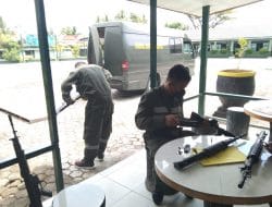 Pemasangan Selesai, Senjata Kembali Dilakukan Pengecekan