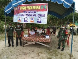 Koramil 1011-10/Pujon melaksanakan Monitoring Perkembangan Satgas Desa Tangkal Covid-19