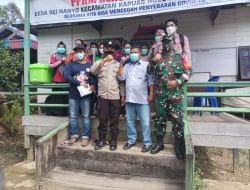 Babinsa Sei Hanyo Dampingi Tim PPKM