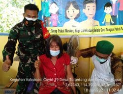 Babinsa Koramil 1011-08/Mantangai Melaksanakan Pendampingan Vaksinisasi untuk Lansia