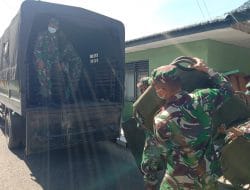 Danramil Didampingi Tim Melaksanakan Pengecekan di Lokasi Penerima Jamban Keluarga