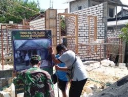 Dinding Batako Rehab RTLH Mulai Terpasang