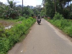 Perjalanan menuju Lokasi TMMD dinikmati Pak Babinsa