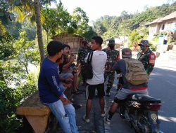Komsos Menjelaskan TMMD ke 111 Kodim 0212 /TS di Desa Siuhom, Tapanuli Tengah