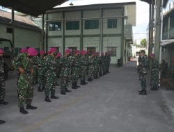 Dandim 0804/Magetan Berikan Arahan Kepada Satgas BKO TMMD Ke 111