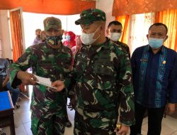 Letkol Inf. Rooy Chandra Sihombing S.I.P meninjau Vaksinasi di Puskesmas Angkola Barat, Kab Tapsel