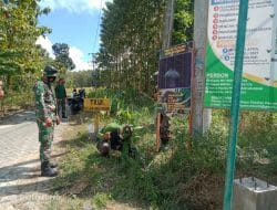 Maknai TMMD ke 111 TNI Hadir Bersama Masyarakat,Pemasangan Lampu Penerangan jalan