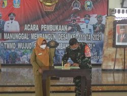 TNI Manunggal Membangun Desa Ke 111 Resmi Dibuka Kodim 0804/Magetan Siap Bangun Desa Gonggang